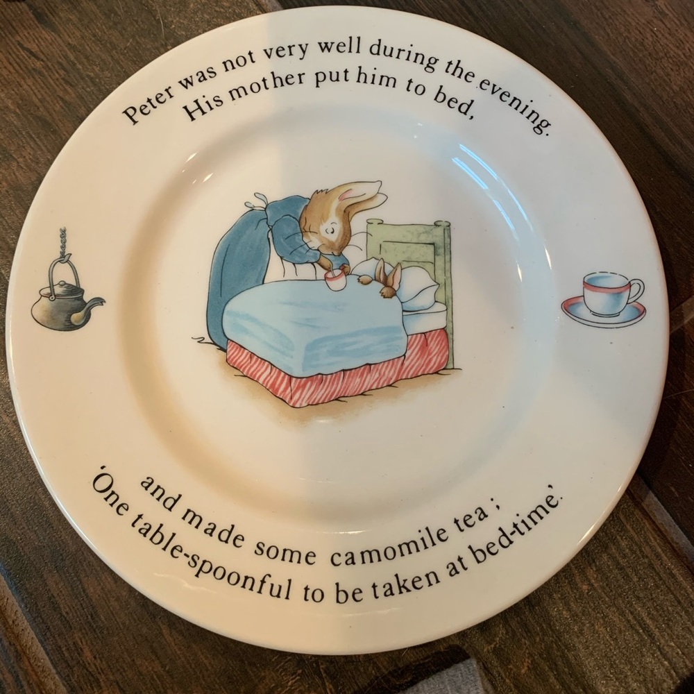 Vintage Wedgwood Beatrix Potter Peter Rabbit plate